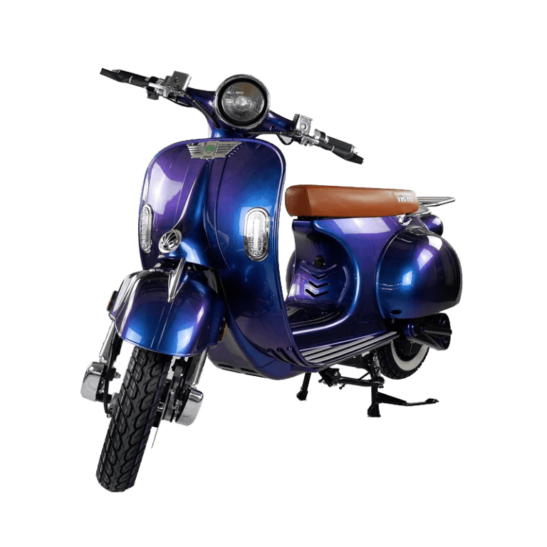 Elektroroller in Galaxy, Frontansicht